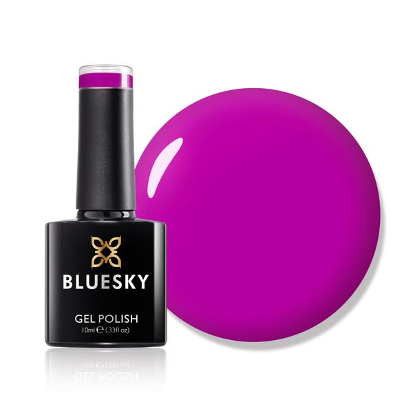 Bluesky Gel Nail Polish, Gothic Grape Neon11, Bright, Colour, Hot, Pink, Long Lasting, Chip Resistant, 10 ml (Requires Drying Under UV LED Lamp)