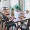 Horse Lights Red Blue Glass Placemat Kitchen Table Mat Worktop Saver Protector