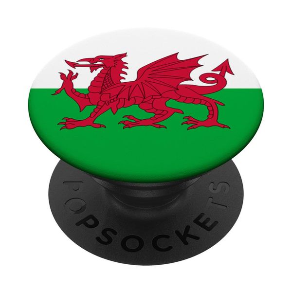 Wales Flag Red Dragon Cymru Welsh Gift PopSockets Swappable PopGrip