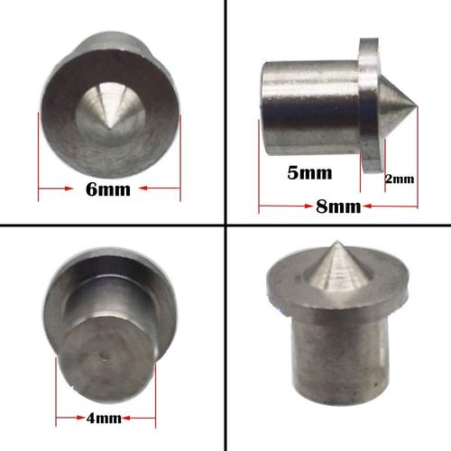 KINYOOO CESFONJER 6mm Pcs Dowel Markers, Marking Punch for Woodworking Dowels, Dowels. Woodworking Drill Bit Alignment Tool Point Marks for Dowels (10 Pieces of Each Size) (Solid)