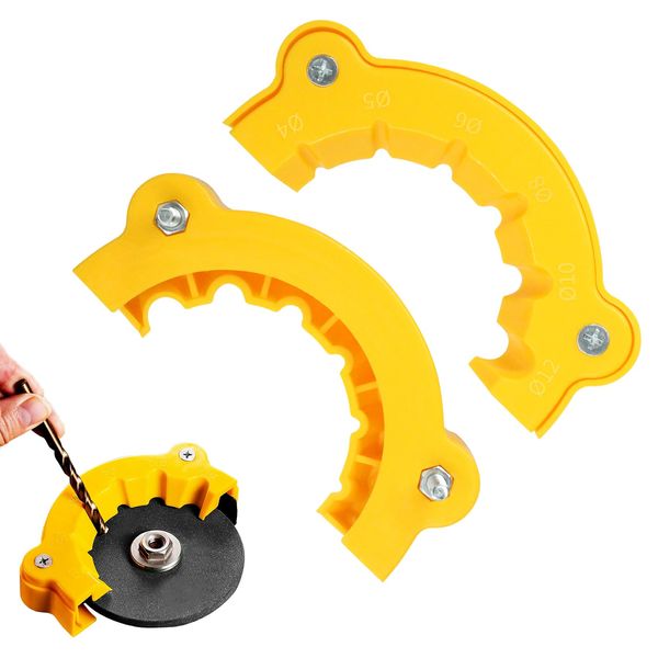 Casbomy 2-Pack 2025 Drill Bit Sharpener, Multi-Purpose Drill Grinder, Angle Grinder Tool, Drill Sharpener for All Bits