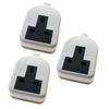 Ex-Pro 1 Gang High Impact Trailing Extension Socket, without Plug and Cable, 13A, White - 3 Pack