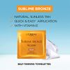 L'Oreal Paris Sublime Bronze Self-Tanning Towelettes, 2 count