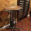 Black Pipe Table Base "DIY" Parts Kit, 3/4” pipe x 30" Tall PUB Table Frame Kit