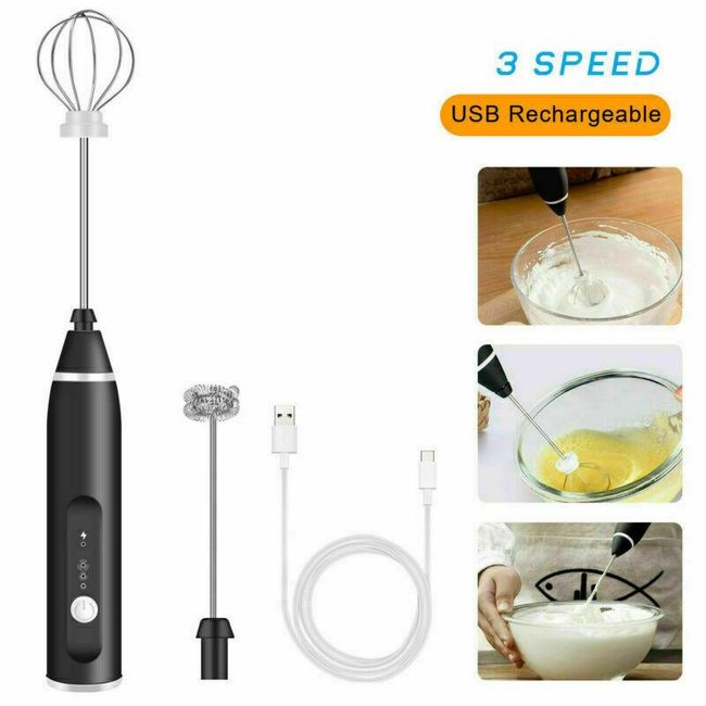 Handheld Whisk, Cordless Electric Milk Frother Handheld, Handheld