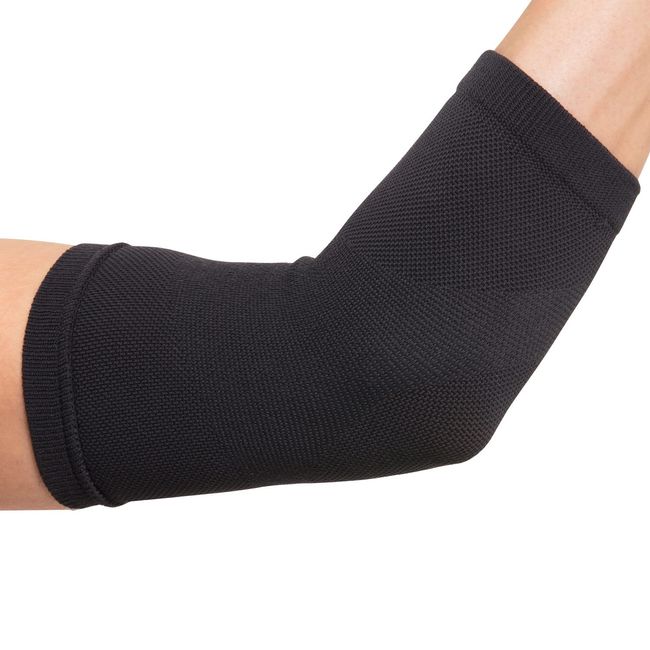 D&M 109677 Asmedy Elbow Supporter, For Elbows, 1 Piece, Left and Right Use, Made in Japan, Black, One Size Fits Most, Level 4, Firm, Sleeve Type N, ATHMD, Fixation, Protection, Prevention, Reduction, Elastic, Compression