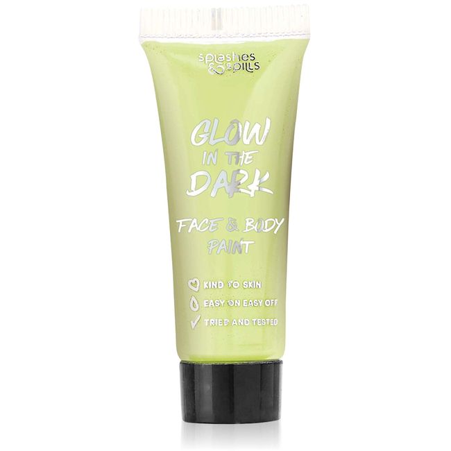 Glow in the Dark Face & Body Paint 10ml – Long lasting luminous green