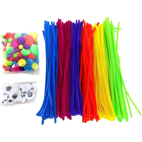 Playscene' DIY Craft Kit, Pompons, Pipe Cleaners, Wiggle Eyes,…