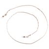PG-331 Eyeglass Chain PG Series (Pink Gold Chain) Snake Cut Square Wire 0.06 inches (1.5 mm) Z5451