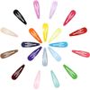 80 Pcs Hairpins, BetterJonny, 20 Colors, Hair Clips, Patches, Hairpins, Three Pin Snaps, Non-Slip, Hairpins, Hair Ornaments, Hair Accessories, Cute, Women's, Girls (Water Drop 5cm)