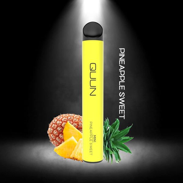 QUUN Portable Pocket Shisha Electronic Cigarette, 500 Times, Non-Smoking Goods, Disposable Vape (Pineapple)