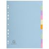 Exacompta Forever 1612E A4 12 Part Plain Dividers - Multi-Coloured (3)
