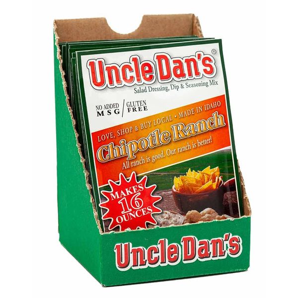 Uncle Dan's Chipotle Ranch Dressing | Singles Case – 12 Count (Pack of 1)