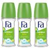 Fa Deodorant 1.7 Ounce Roll-On Caribbean Lemon (50ml) (3 Pack)