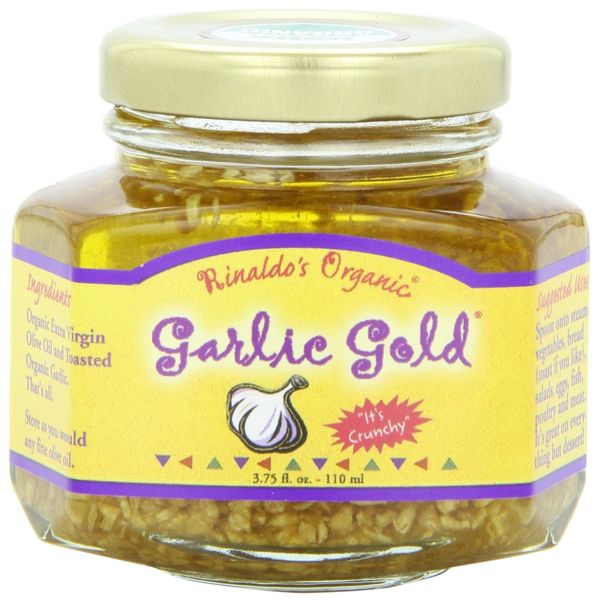 Toasted Organic Garlic Gold Nuggets In Extra Virgin Olive Oil, 3.75 Fl Oz (Pack of 3)