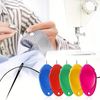 XINCHENG 10 Pieces Needle Threader, Plastic Sewing Needle Threader, Oval Plastic Needle Threader Hand Sewing Tool, Thumb Shape Simple Threading Machine Needle Threader