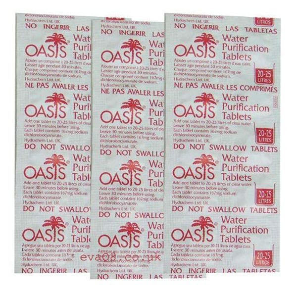 Pasha81 Oasis 167mg Emergency Water Purification Tablets (300)