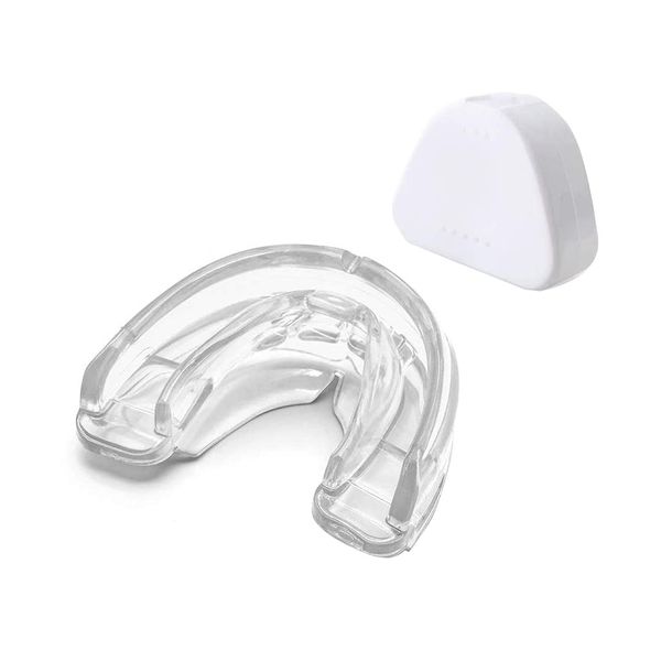 Youth Mouth Guard Football Sport Mouthguard for Braces, Premium Quality No Boiling Required，Suitable for Basketball, Wrestling, Taekwondo, Jujitsu and Karate (Colorless)