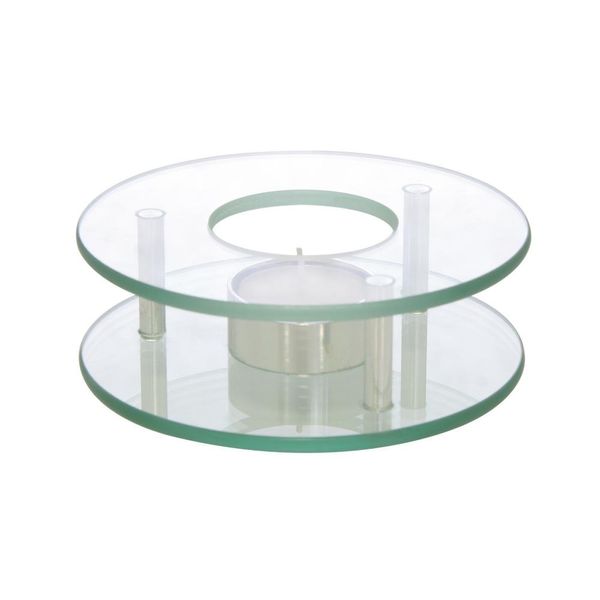 AXENTIA Stövchen Chrom/Glas 125 mm rund
