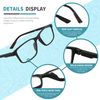 BOSAIL 4 Pack Reading Glasses Blue Light Blocking Readers for Men,Lightweight Computer Eyeglasses with Spring Hinge(3.0x)