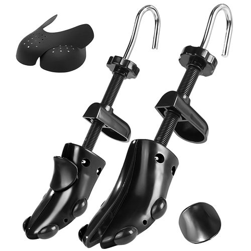 Shoe Stretcher Shoe Trees,Adjustable Length & Width for Men and Women,4-Way Adjustable Shoe Expander Widener (M(for M's Us6.5-10; Wm's Us10-13.5), Black)