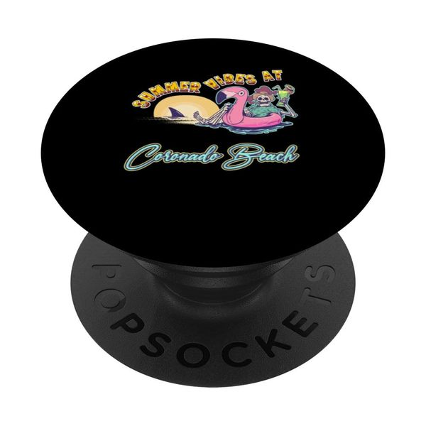 Summer Vibes At Coronado Beach Summer Beach Waves PopSockets Swappable PopGrip