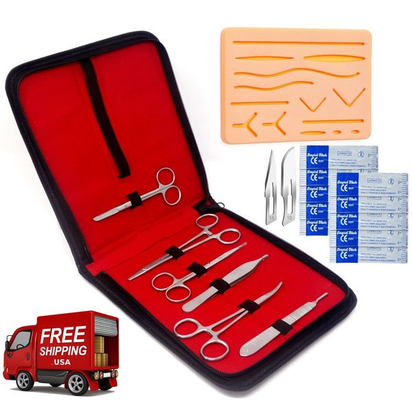 27 piece Practice Suture kit for Medical and Veterinary Student Training