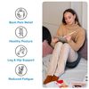Deluxe Ergonomic Gel Seat Cushion - Gray