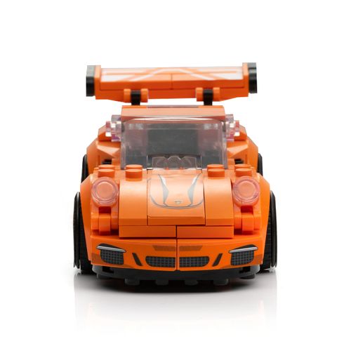 Block Builder 911 Racing Car Building Block Set (230 Pieces). Racing Car Building Blocks for Kids and Adults