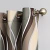 No. 918 Intersect 2-Pack Ogee Print Semi-Sheer Grommet Curtain Panel Pair