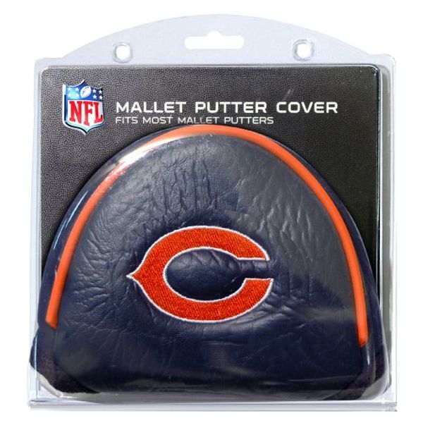 Team Golf NFL Chicago Bears Golf Club Mallet Putter Headcover, Fits Most Mallet Putters, Scotty Cameron, Daddy Long Legs, Taylormade, Odyssey, Titleist, Ping, Callaway