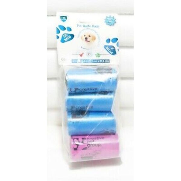 Pet In A Bag Pet Waste Bags Heavy Duty 120 bags (8 rolls)