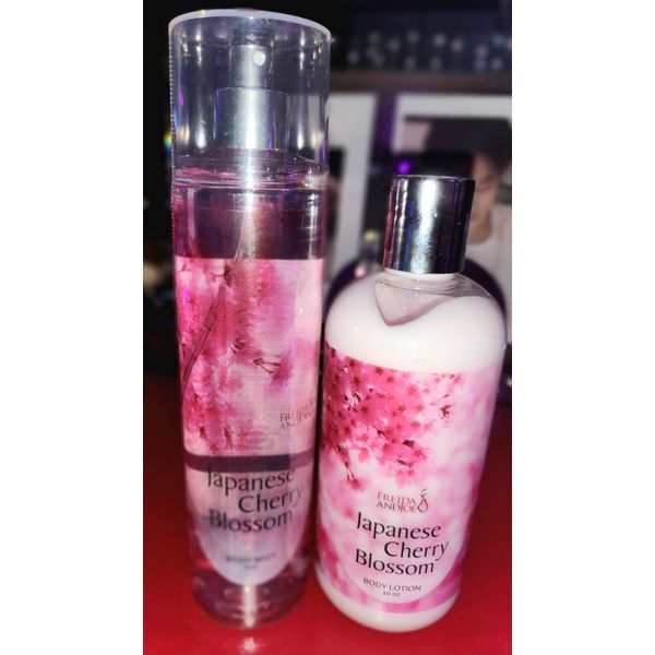 Freidia And Joe Cherry Blossom body spray & lotion set
