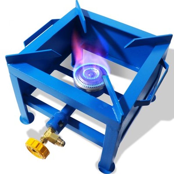 Single Burner Propane Stove - Portable Cast Iron High Pressure Outdoor Propan...