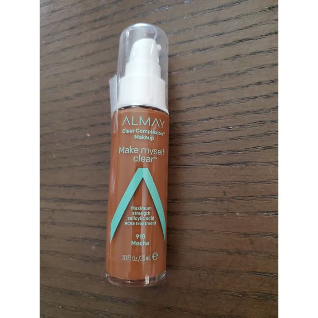 Almay Make Myself Clear Complexion Liquid Makeup #910 Mocha  FREE SHIPPING