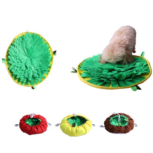 Pet Dog Snuffle Mat Nose Smell Training Sniffing Pad Dog Puzzle