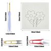 Attuslla Punch Needle Embroidery Kit, Chrysanthemums Pattern, Adults, Unfoldable
