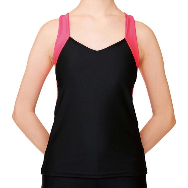 Sasaki 7054 Rhythmic Gymnastics Wear, X Back Top, Loose Fit, Cup Pocket