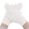 SILKMONDO Women's Silk Gloves, 100% Natural Silk, Fingerless, 7 Variations, One Size Fits All, white/finger