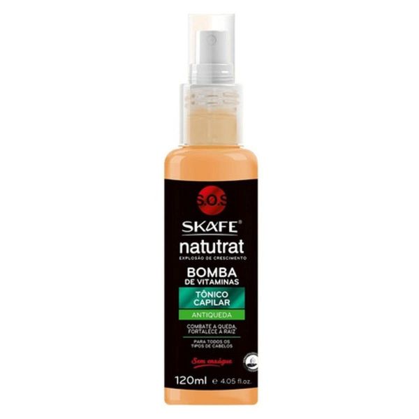 Skafe - Linha Natutrat (Tonicos) - Bomba de Vitaminas Antiqueda 120 Ml - (Naturat (Tonics) Collection - Hair Loss Prevention Vitamin Bomb 4.05 Fl Oz)