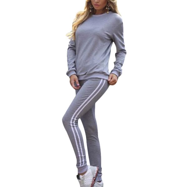 Tidecc Women Tracksuit Set Long Sleeve Full Tracksuit Sport Jogging Suit Gym Workout Outfit Playsuit