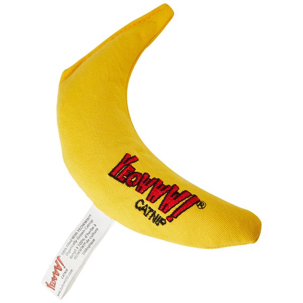 Yeowww! Catnip Toy, Yellow Banana