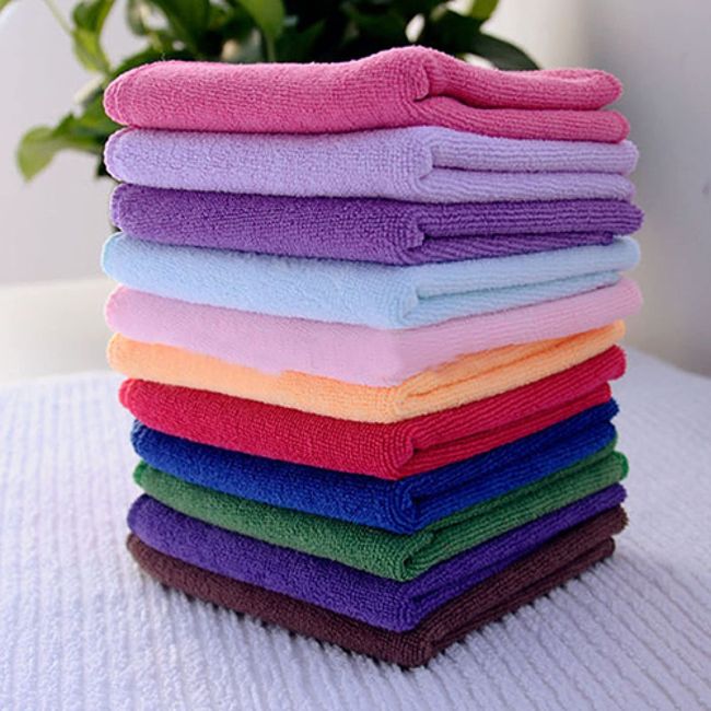 10pcs Hanging Type Kitchen Washcloth, Household Absorbent