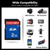 INDMEM SD Card 2GB Class 4 Support SLC Flash Memory Card Security Digital Card (2GB)