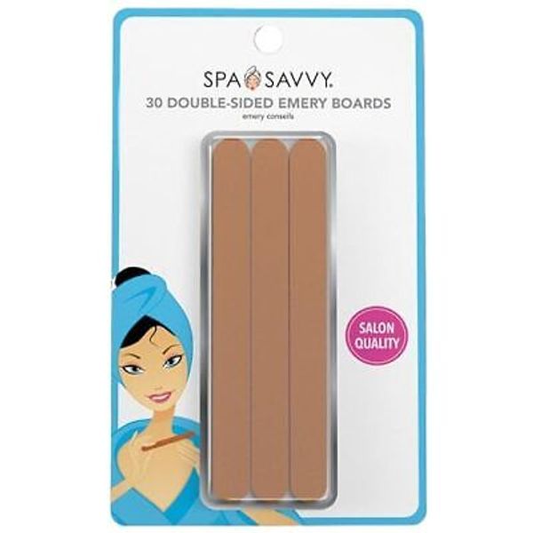 Nail File Set, 30 Count, Double Sided 4.5 Inch Emery Board 30 Count (Pack of 1)