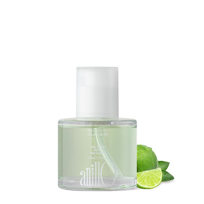 ANILLO Lime Sunday Refresh Hair Essence 50ml / 1.69 fl. Oz, Daily Vegan Hair Care with Vitamins, Green Tangerine Extract and Tea Tree Leaf Oil for Oily Scalp, Paraben Free