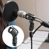 2pcs universal microphone holder clip adjustable microphone clip mounting bracket, suitable for handheld microphone recording condenser microphone