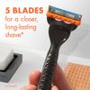 Gillette Fusion5 Power Razors for Men, 1 Gillette Razor, 1 Razor Blade Refill, 1 Battery