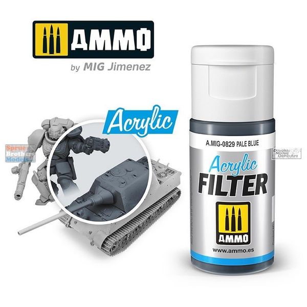 AMM0829 AMMO by Mig Acrylic Filter - Pale Blue (15ml)