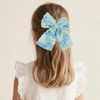 1pcs Gradient Bow Hair Clip (Blue)